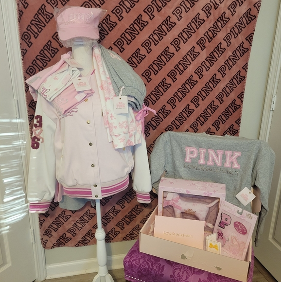 LOVESHACKFANCY X PINK COLLAB LIMITED EDITION 12 PIECE BUNDLE - Picture 1 of 13